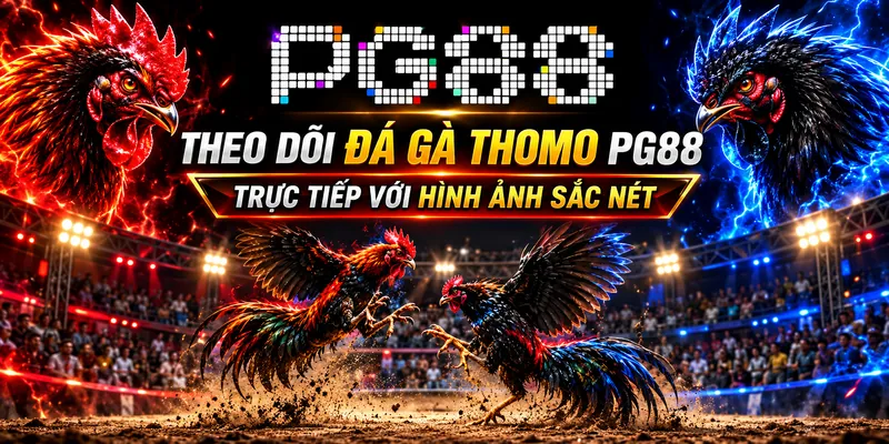 Theo dõi đá gà thomo PG88 trực tiếp với hình ảnh sắc nét và tỷ lệ cược minh bạch